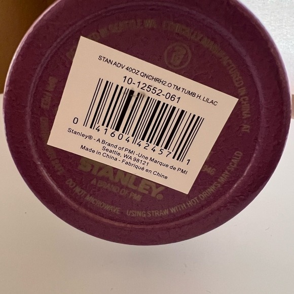 LIMITED EDITION Stanley Quencher H2.0 40 oz Tumbler Cup HAMMERTONE LILAC Purple - Picture 6 of 8